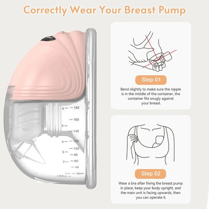 Wearable Silent Hands Free Breast Pump
