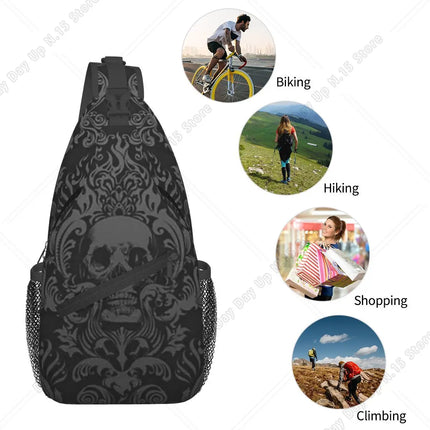Crossbody Bag Men Skeleton Souls Travel Bag - Crossbody Bag - heatboywade - Mad Fly Essentials