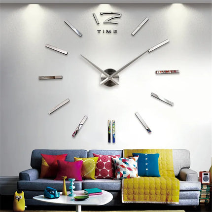 Home Decor Large DIY 3D Modern Wall Clock Decor - Home Decor - Preciser - Mad Fly Essentials