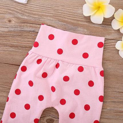 Baby Girl 0-18 Months Casual Polka Dot Outfit