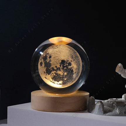 LED Night Light 3D Crystal RGB Planetary Galaxy Lamp - LED Night Light - Trecaan - Mad Fly Essentials