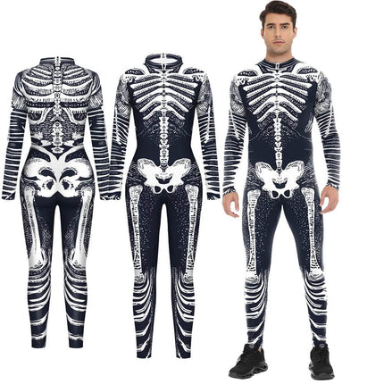 Men 3D Skeleton Costume Outfit Set - Mad Fly Essentials