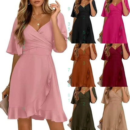 A-Line Dress Women Summer Thin Casual Midi Vacation Dress - Allneon - A-Line Dress - Mad Fly Essentials