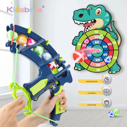 Dinosaur Sticky Ball-Bow Dartboard Toy Set