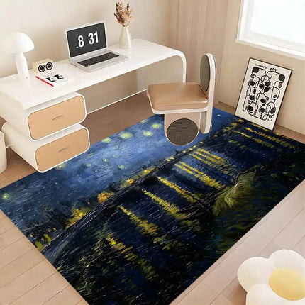 Van Gogh Oil Paintings Room Welcome Mats - Mad Fly Essentials