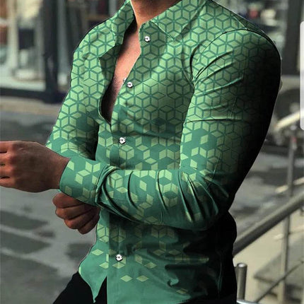 Men Long Apparel Fashion Party Hawaiian 3D Shirt - Mad Fly Essentials