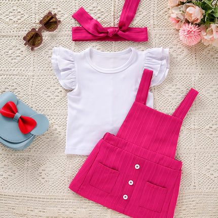 Outfit Set Baby Girl 1st Birthday Pink Skirt - Outfit Set - 27kids - Mad Fly Essentials