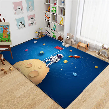 Area Rug Kids Room 3D Astronaut Round Rug - Area Rug - Miracle Sweet - Mad Fly Essentials