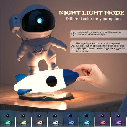Rocket Astronaut LED Galaxy Projector Night Light - Mad Fly Essentials