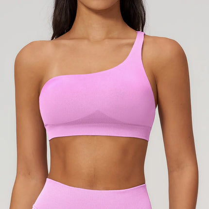 Bra Women's One Shoulder Yoga Fitness Bra - Bra - Myth-box - Mad Fly Essentials