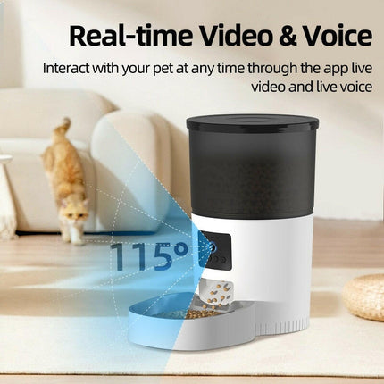 Smart Automatic Cat Feeder With Camera Video-Dog Food Dispenser