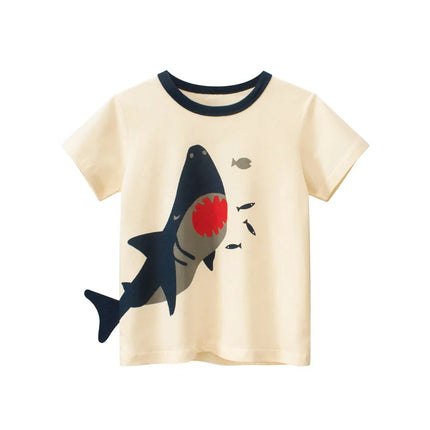 Shirt Boys 1-12T Cartoon Shark Animal Tee - Shirt - 27kids - Mad Fly Essentials