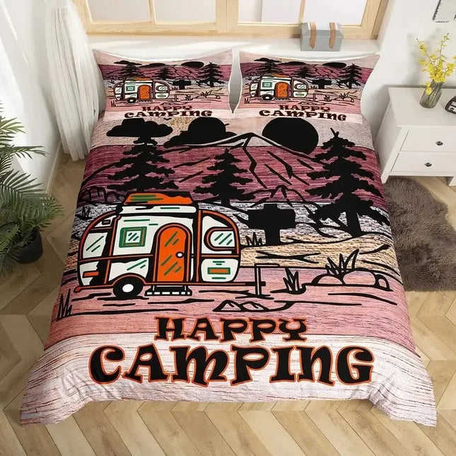 Duvet Set Home Camper 3D Comforter Bedding Set - Duvet Set - Lousidream - Mad Fly Essentials