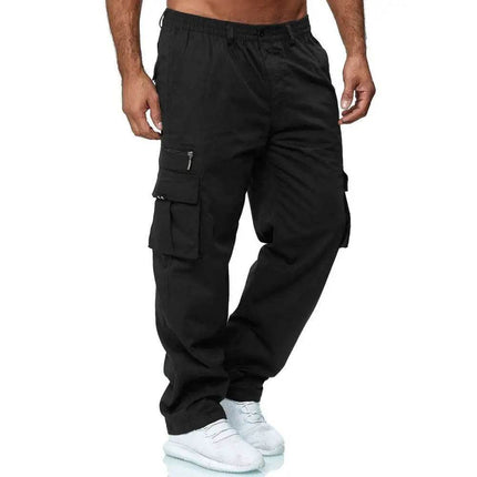 Men Loose Straight-Leg Cargo Pants - Mad Fly Essentials