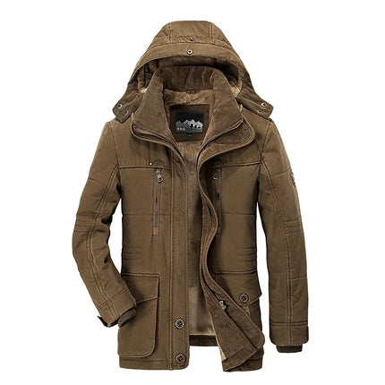 Jacket Men Long Winter Down Cargo Hooded Outerwear - Jacket - LBL Private Label - Mad Fly Essentials
