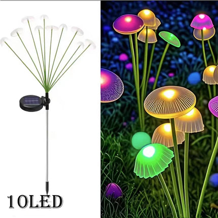 LED Landscape Light Solar Jellyfish Mushroom Outdoor Floral Lawn Lamp - Vecli - LED Landscape Light - Mad Fly Essentials