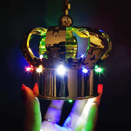 Rechargeable LED Champagne CROWN Bottle Topper