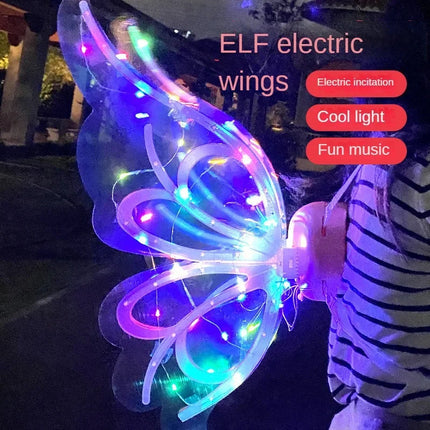 Girls Fairy ELF Butterfly Birthday Party Dress Wings