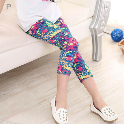 Baby Girls 3-10yo Butterfly Floral Elastic Leggings - Kids Shop Mad Fly Essentials
