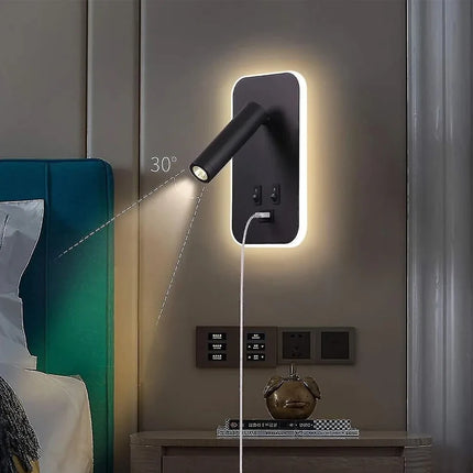 LED Wall Sconce 6W Minimalist USB Rectangular Lamp - LED Wall Sconce - Vecli - Mad Fly Essentials