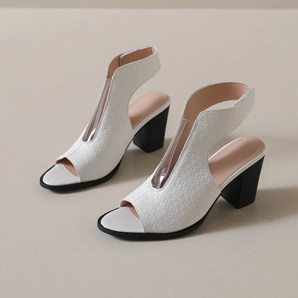 Sandals Women Summer Fashion Open Peep Shoes - Sandals - Aorsin - Mad Fly Essentials