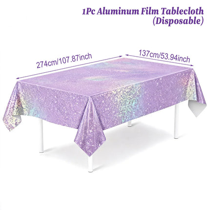 Wedding Decor NewImage Purple Tablecloth Birthday Party Supplies - Wedding Decor - Newimage - Mad Fly Essentials
