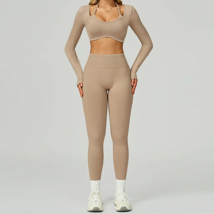 Activewear Set 2pc Pink Gym Yoga Workout Fitness Set - Activewear Set - Bessmini - Mad Fly Essentials