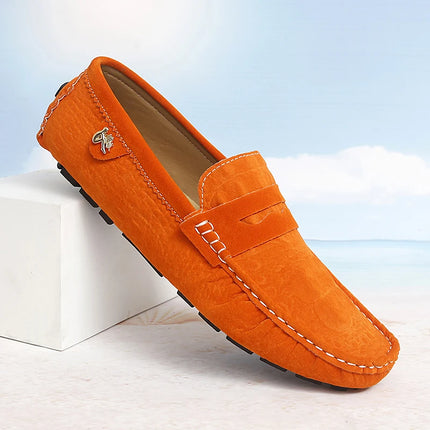 Flats Men Handmade Italian Casual Blue Moccasins - Flats - Dudeli - Mad Fly Essentials