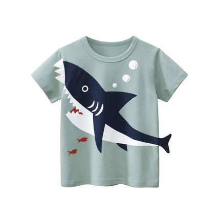 Shirt Boys 1-12T Cartoon Shark Animal Tee - Shirt - 27kids - Mad Fly Essentials