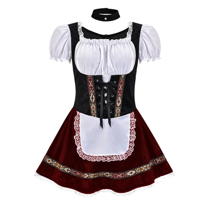 Women Cosplay Maid Outfit Bavarian Costume Outfit