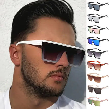 Sunglasses Men Retro Oversized UV400 Sunglasses - Sunglasses - Harmtter - Mad Fly Essentials