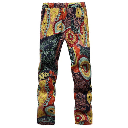 Pants Men 3D Activewear Paisley S-6XL Linen Pants - Pants - SeaBreeze - Mad Fly Essentials
