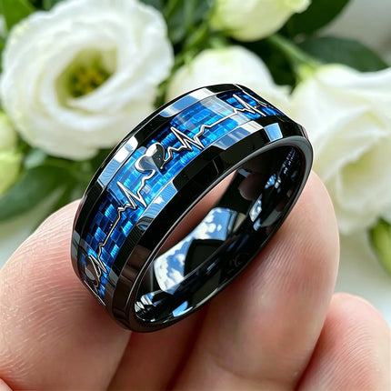 Ring Men Stainless Steel Purple Eastern Dragon Ring - Ring - Cibo - Mad Fly Essentials