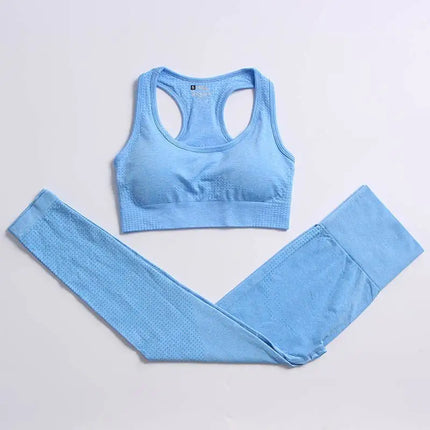 Outfit Set Women 2pc Solid Seamless Top Leggings Set - Outfit Set - Ensemble - Mad Fly Essentials