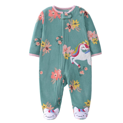 Baby Romper Boy Fall Fleece Animal Jumpsuit - Baby Romper - Afairytale - Mad Fly Essentials