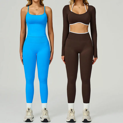 Activewear Set 2pc Pink Gym Yoga Workout Fitness Set - Activewear Set - Bessmini - Mad Fly Essentials