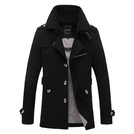 Men Long Trench Style S-5XL Winter Parkas