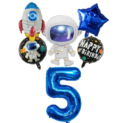 Party Essentials Space Astronaut Tableware Kid Birthday Decor Supply - Party Essentials - LISM - Mad Fly Essentials 