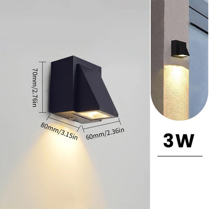 LED Wall Sconce Aluminum IP65 Waterproof Garden Lighting - LED Wall Sconce - Tinlaibor - Mad Fly Essentials