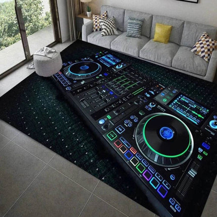 DJ 3D-Music-Pattern Living Room Area Rug - Mad Fly Essentials