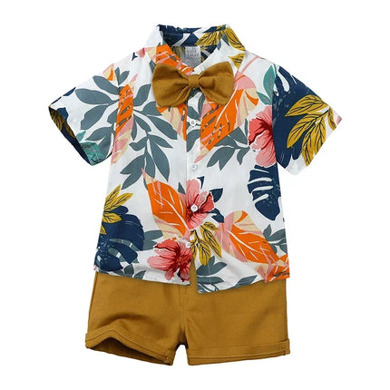 Clothing Set Boy Summer Floral Vacation Seasonal Wear - Clothing Set - Surferfish - Mad Fly Essentials
