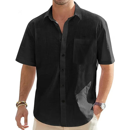 Business Casual Shirt Men Linen Vacation Summer Tops - Business Casual Shirt - Idealism - Mad Fly Essentials