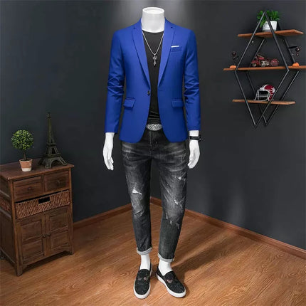 Men Slim-Fit 6XL-M Business Tuxedo Blazer