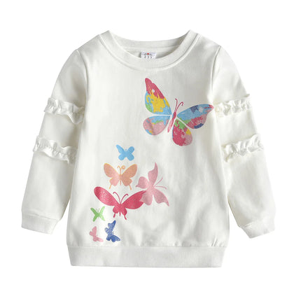 Baby Girls 3-12Y Butterfly Spring Casual Tops