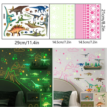 3D Wall Sticker Luminous Cartoon Dinosaur Decal - 3D Wall Sticker - Zooyoo - Mad Fly Essentials