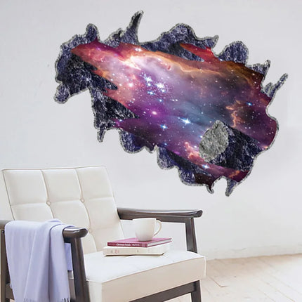 Home 3D Space Planet Wall Stickers