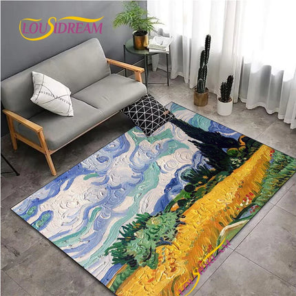 Area Rug Van Gogh Starry Night Living Home Rug - Area Rug - Louisidream - Mad Fly Essentials