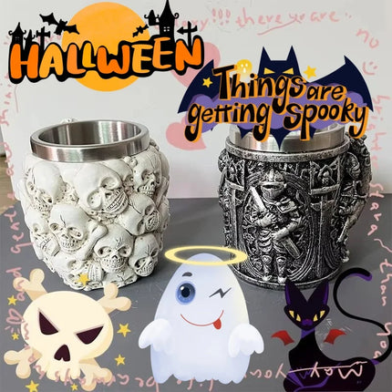 Beer Mug Stainless Medieval Dragon Zombie Coffee Mug - Beer Mug - Freeson - Mad Fly Essentials