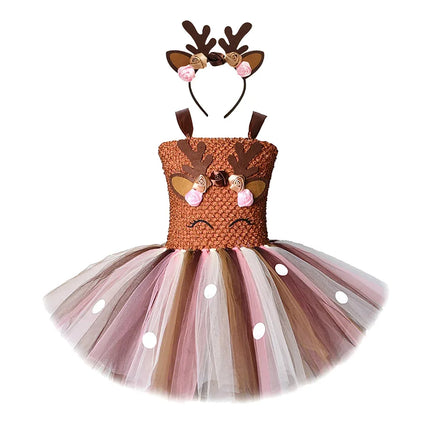 Costume Set Baby Deer Animal Reindeer Girls Costume - Costume Set - HJTT - Mad Fly Essentials