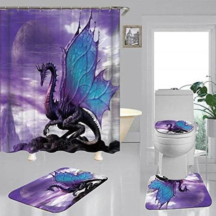Flying Dragon Moon Shower Curtain Set - Mad Fly Essentials